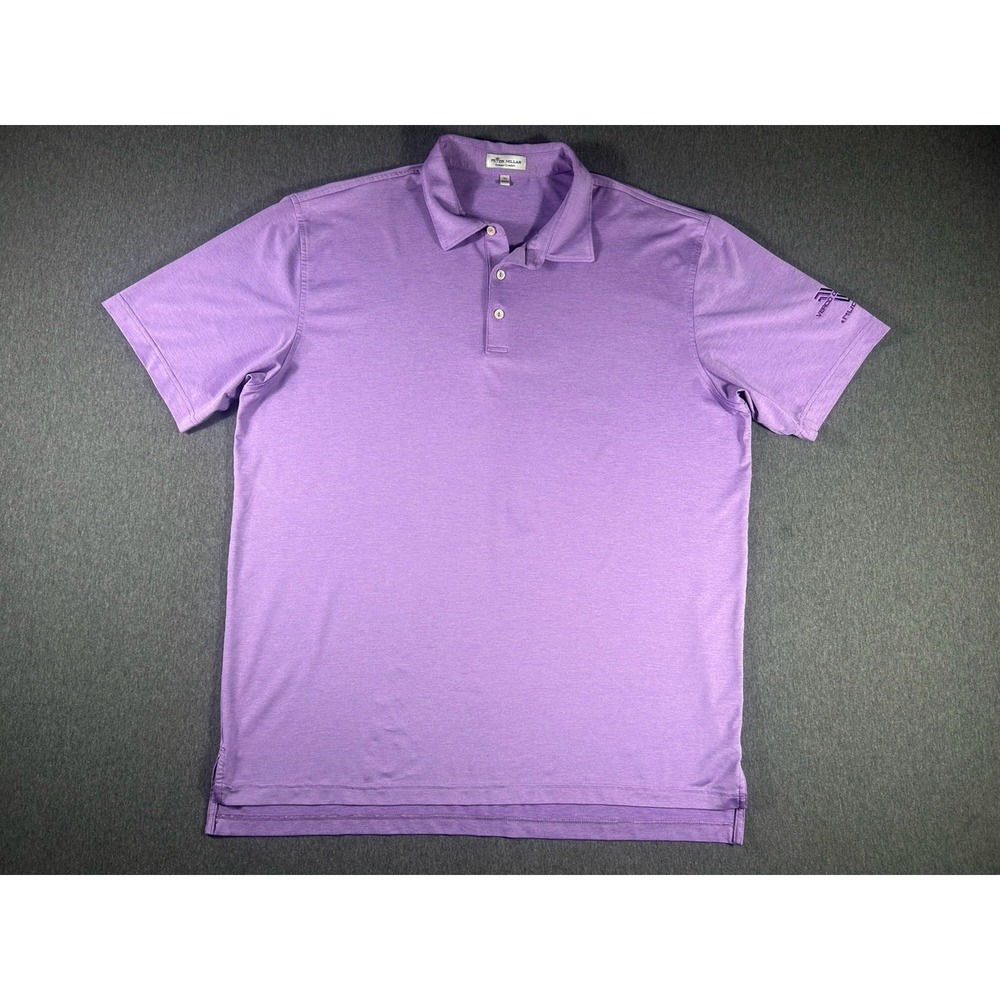 Peter Millar Summer Comfort Purple Performance Short Sleeve XL